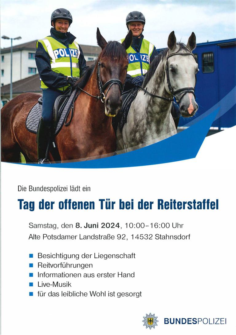 Reiterstaffel_TagderoffenenTuer_2024_Plakat